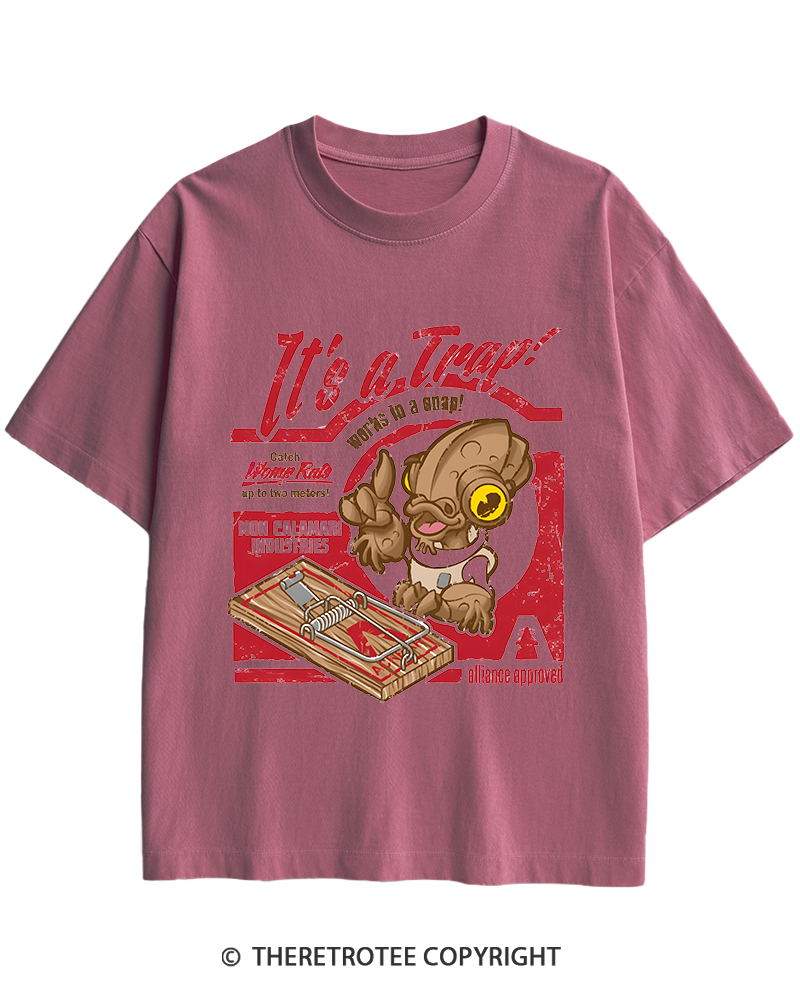 TheRetroTee It's a Trap 1980s Heavy Cotton T-Shirt