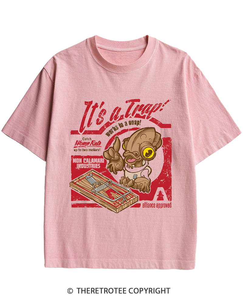 TheRetroTee It's a Trap 1980s Heavy Cotton T-Shirt