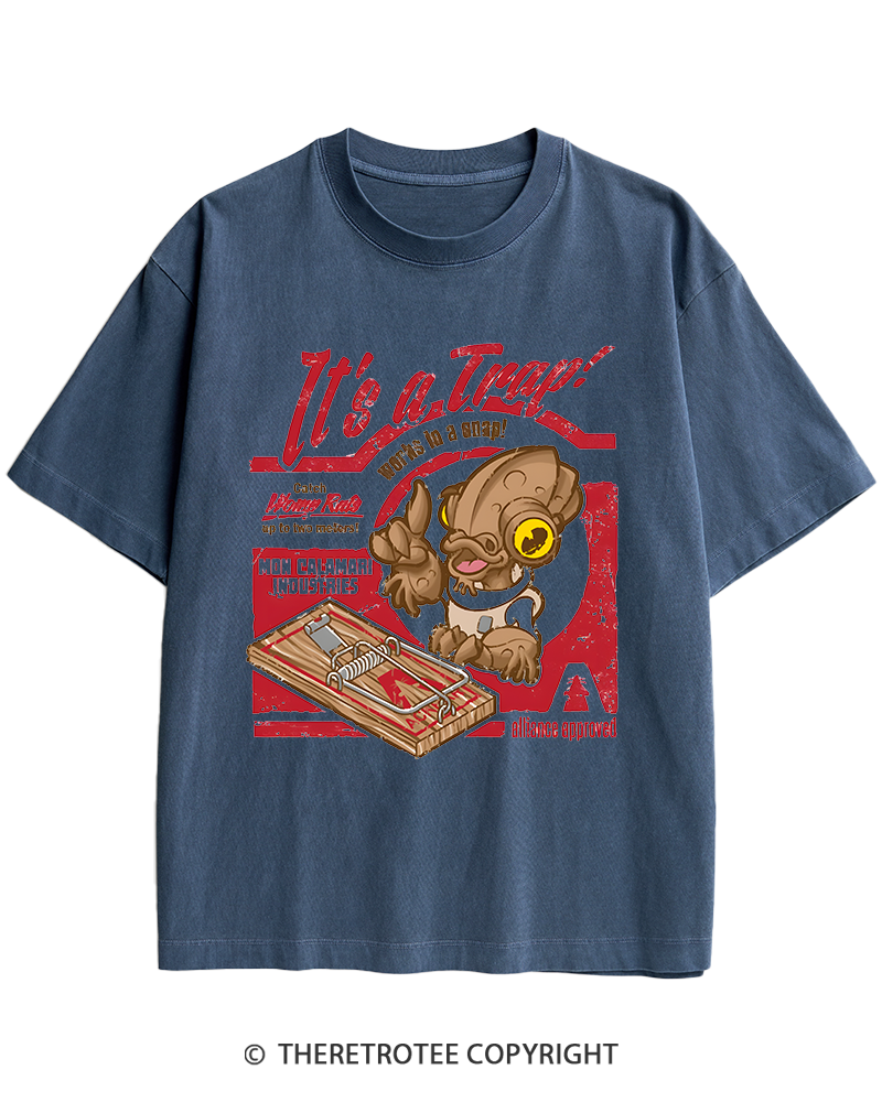 TheRetroTee It's a Trap 1980s Heavy Cotton T-Shirt