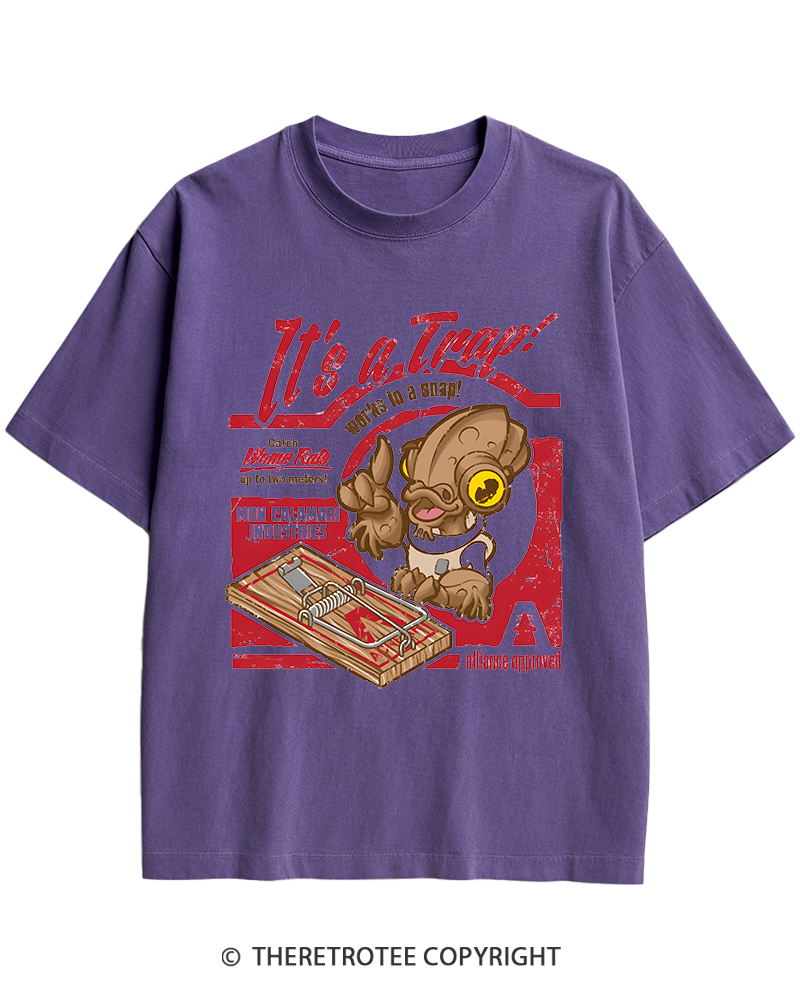TheRetroTee It's a Trap 1980s Heavy Cotton T-Shirt