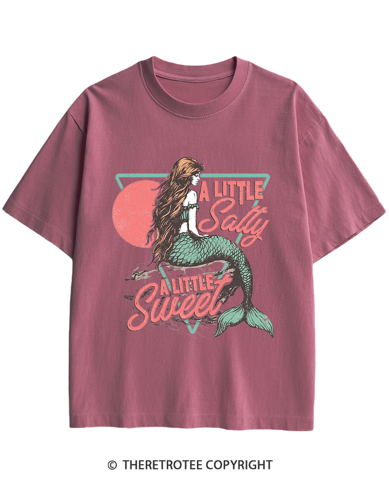 TheRetroTee A Little Salty a Little Sweet Heavy Cotton T-Shirt