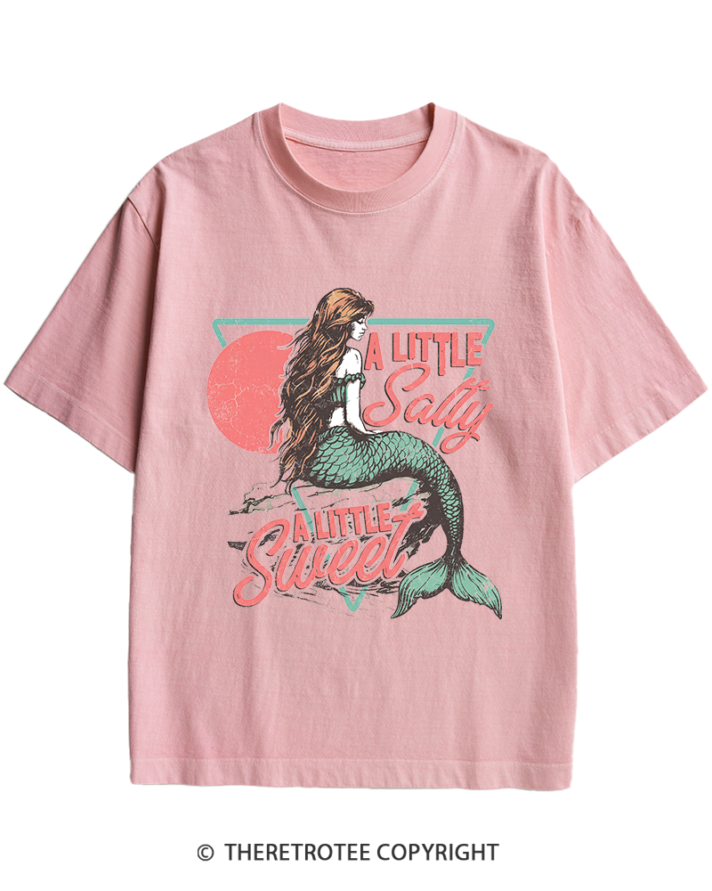 TheRetroTee A Little Salty a Little Sweet Heavy Cotton T-Shirt