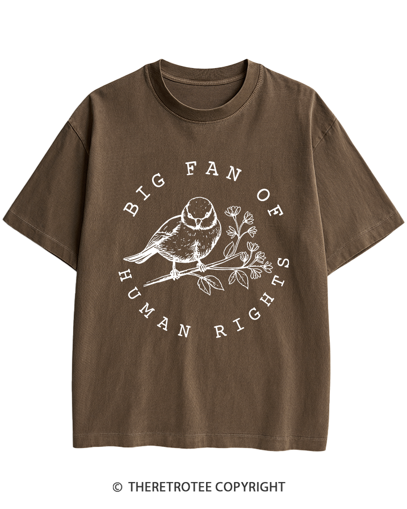 TheRetroTee Big fan of human rights Heavy Cotton T-Shirt