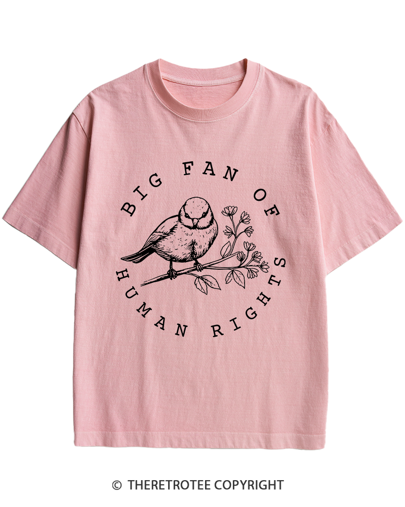TheRetroTee Big fan of human rights Heavy Cotton T-Shirt