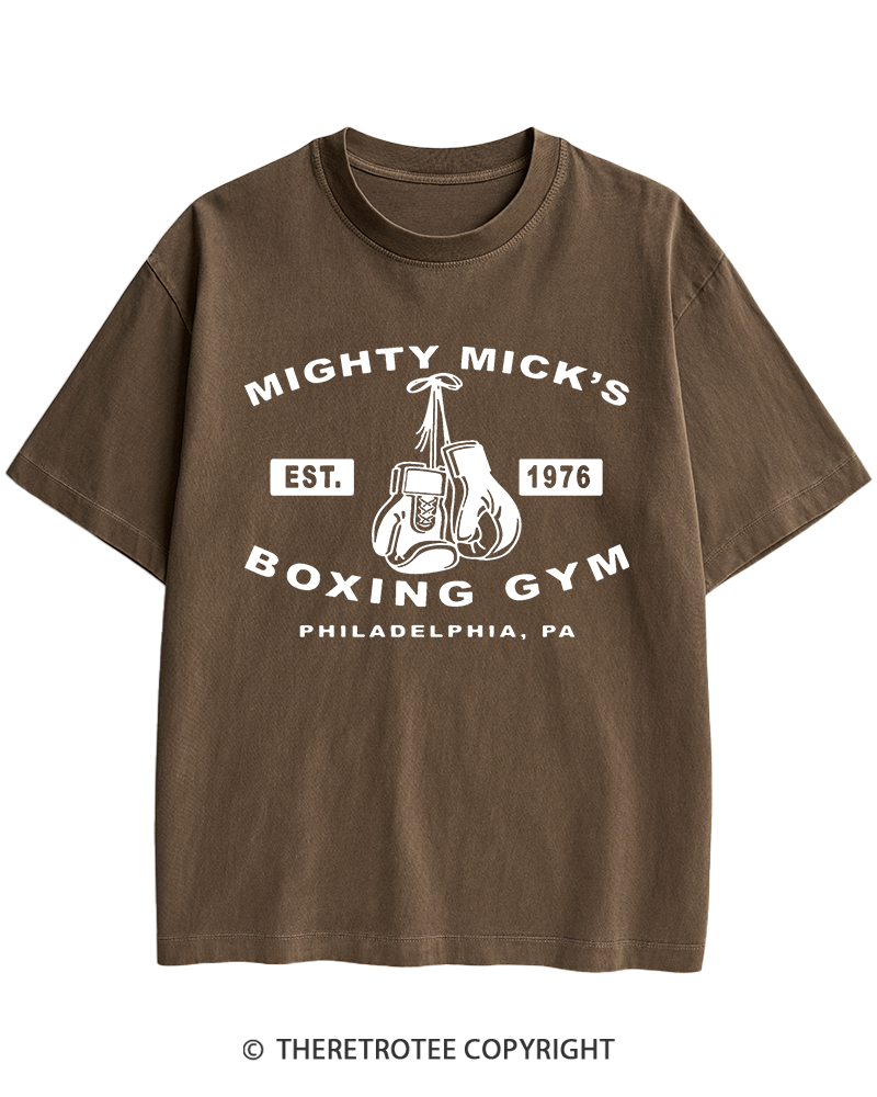 TheRetroTee Boxing Gym 1970s Heavy Cotton T-Shirt
