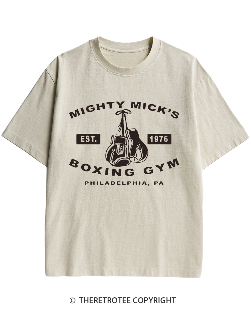 TheRetroTee Boxing Gym 1970s Heavy Cotton T-Shirt
