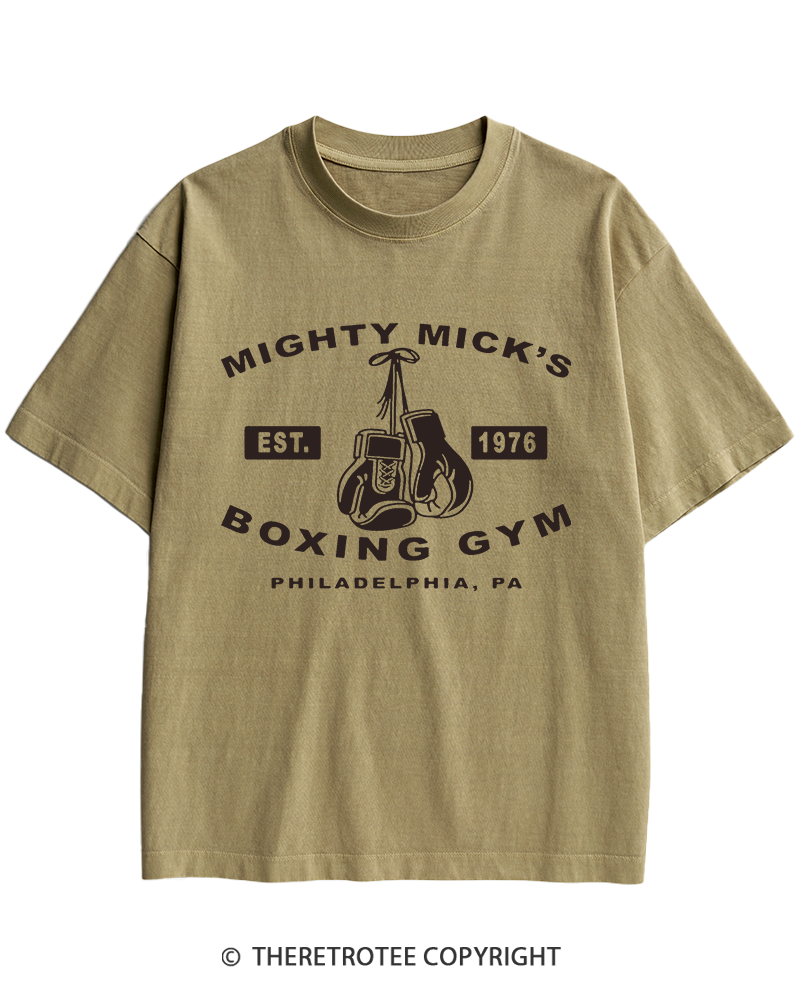 TheRetroTee Boxing Gym 1970s Heavy Cotton T-Shirt