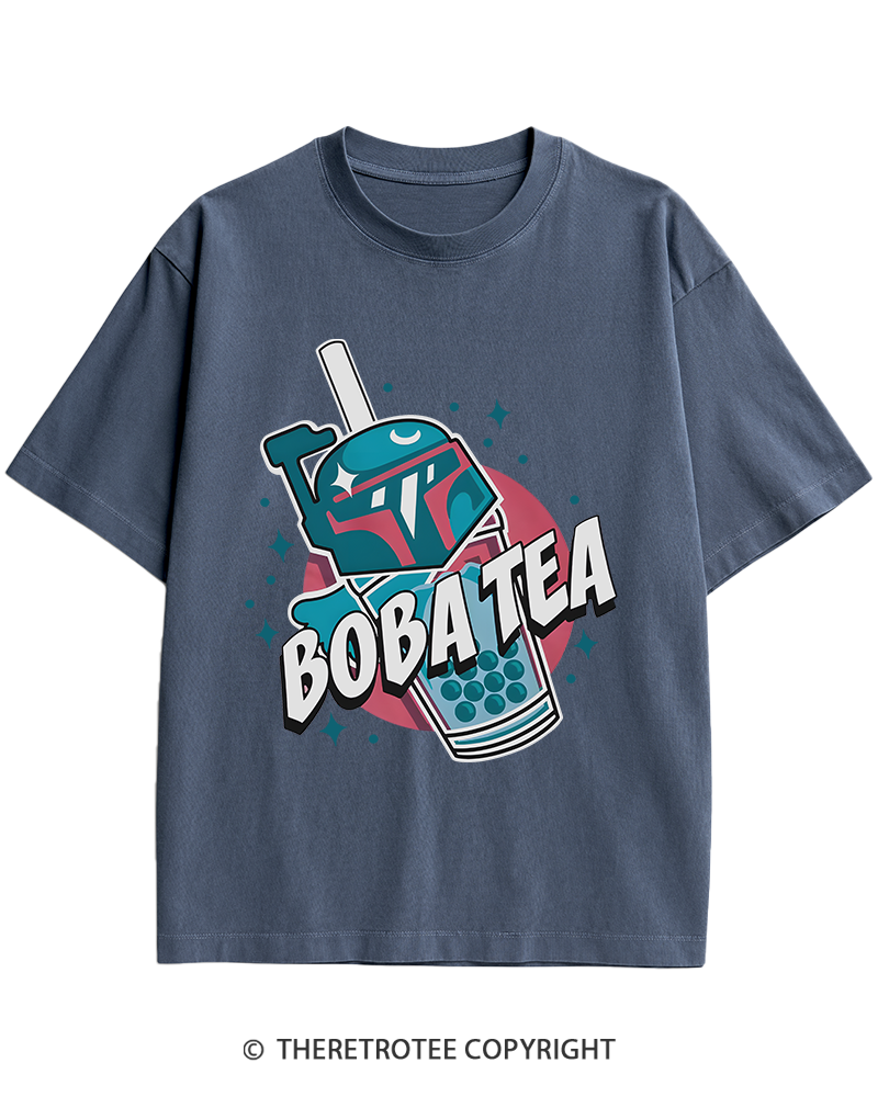 TheRetroTee Boba Tea 1980s Heavy Cotton T-Shirt