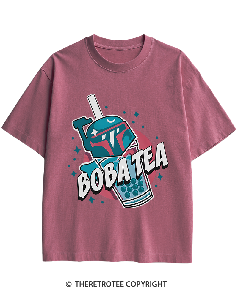 TheRetroTee Boba Tea 1980s Heavy Cotton T-Shirt