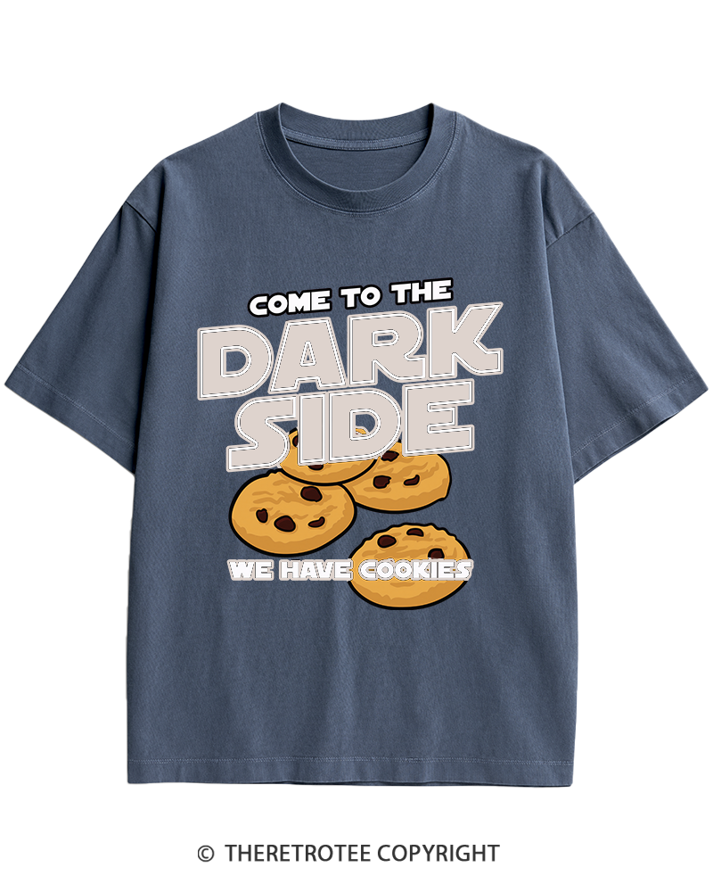 TheRetroTee Come to the Dark Side 1980s Heavy Cotton T-Shirt