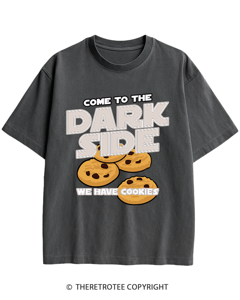 TheRetroTee Come to the Dark Side 1980s Heavy Cotton T-Shirt