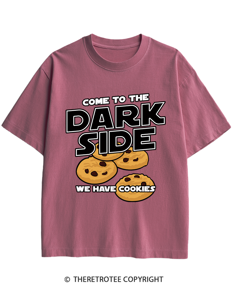 TheRetroTee Come to the Dark Side 1980s Heavy Cotton T-Shirt