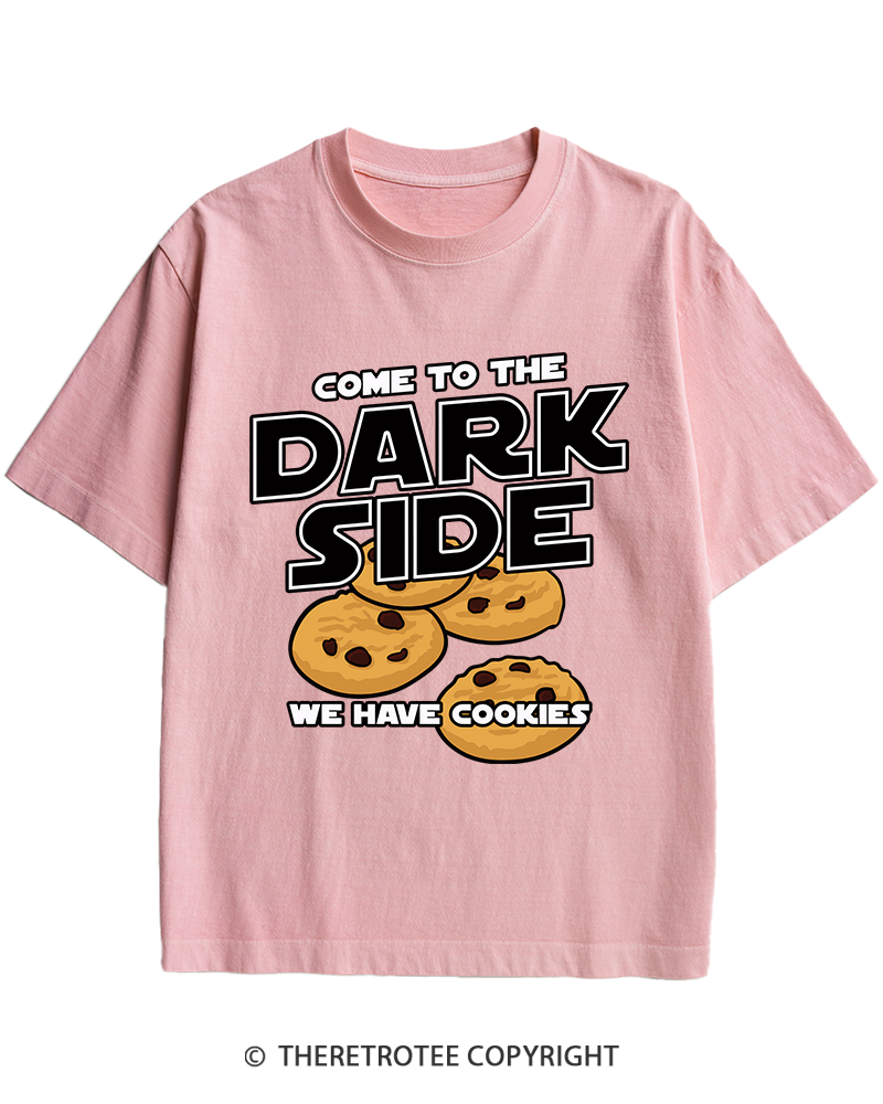 TheRetroTee Come to the Dark Side 1980s Heavy Cotton T-Shirt