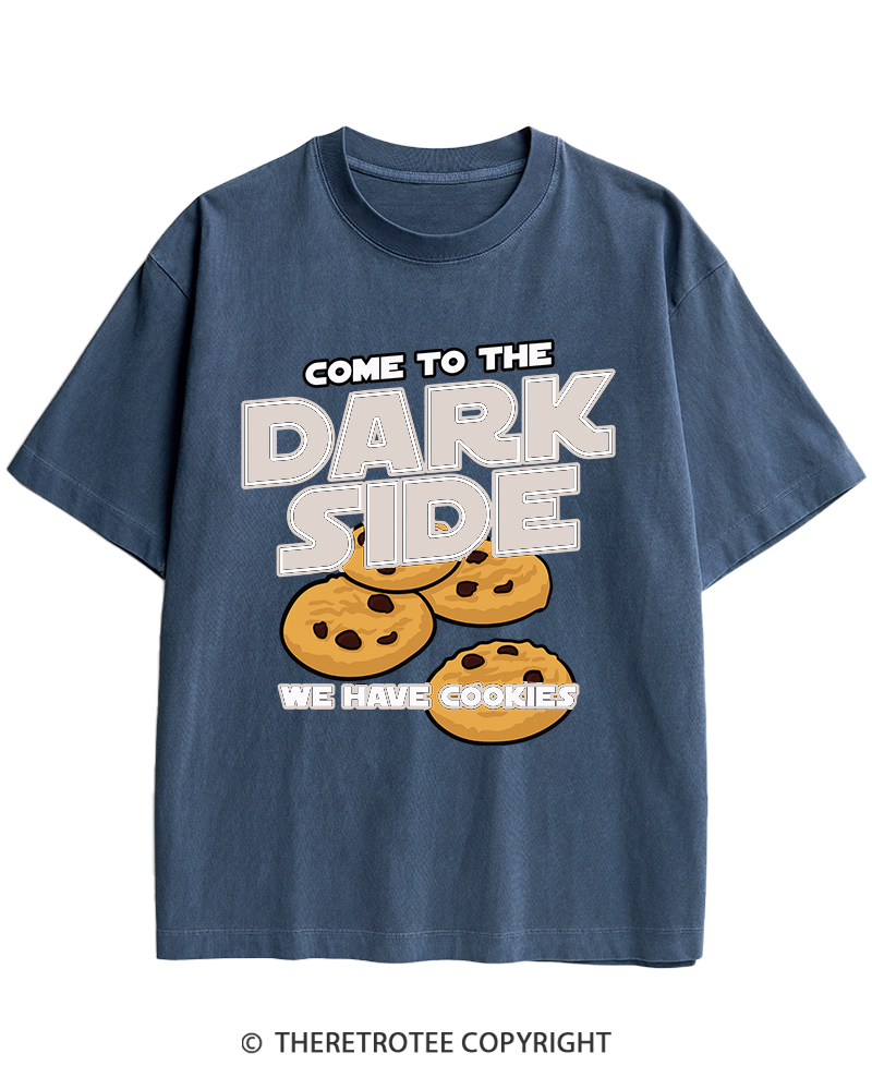 TheRetroTee Come to the Dark Side 1980s Heavy Cotton T-Shirt