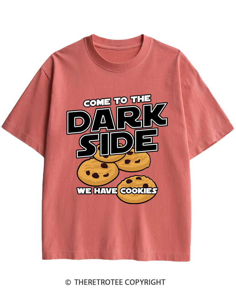 TheRetroTee Come to the Dark Side 1980s Heavy Cotton T-Shirt