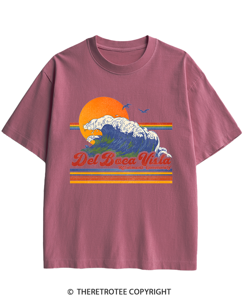 TheRetroTee Del Boca Vista 1990s Heavy Cotton T-Shirt