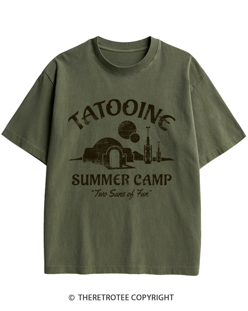 TheRetroTee Two Suns of Fun 1970s Heavy Cotton T-Shirt