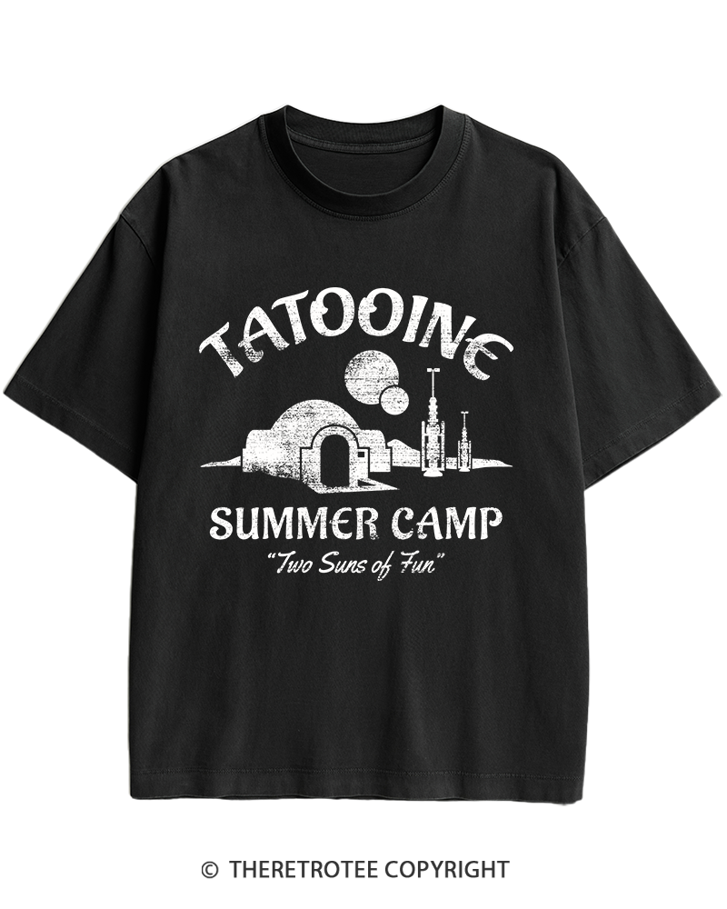 TheRetroTee Two Suns of Fun 1970s Heavy Cotton T-Shirt