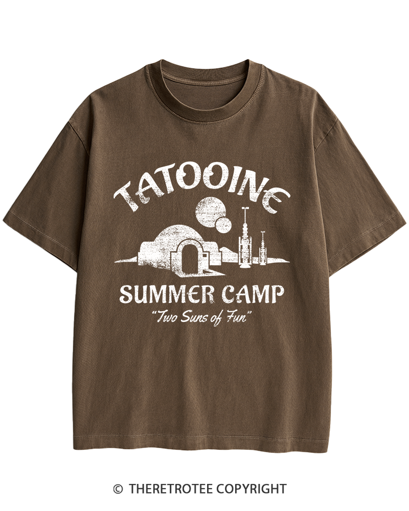TheRetroTee Two Suns of Fun 1970s Heavy Cotton T-Shirt