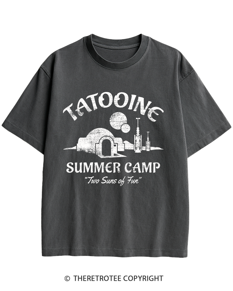 TheRetroTee Two Suns of Fun 1970s Heavy Cotton T-Shirt