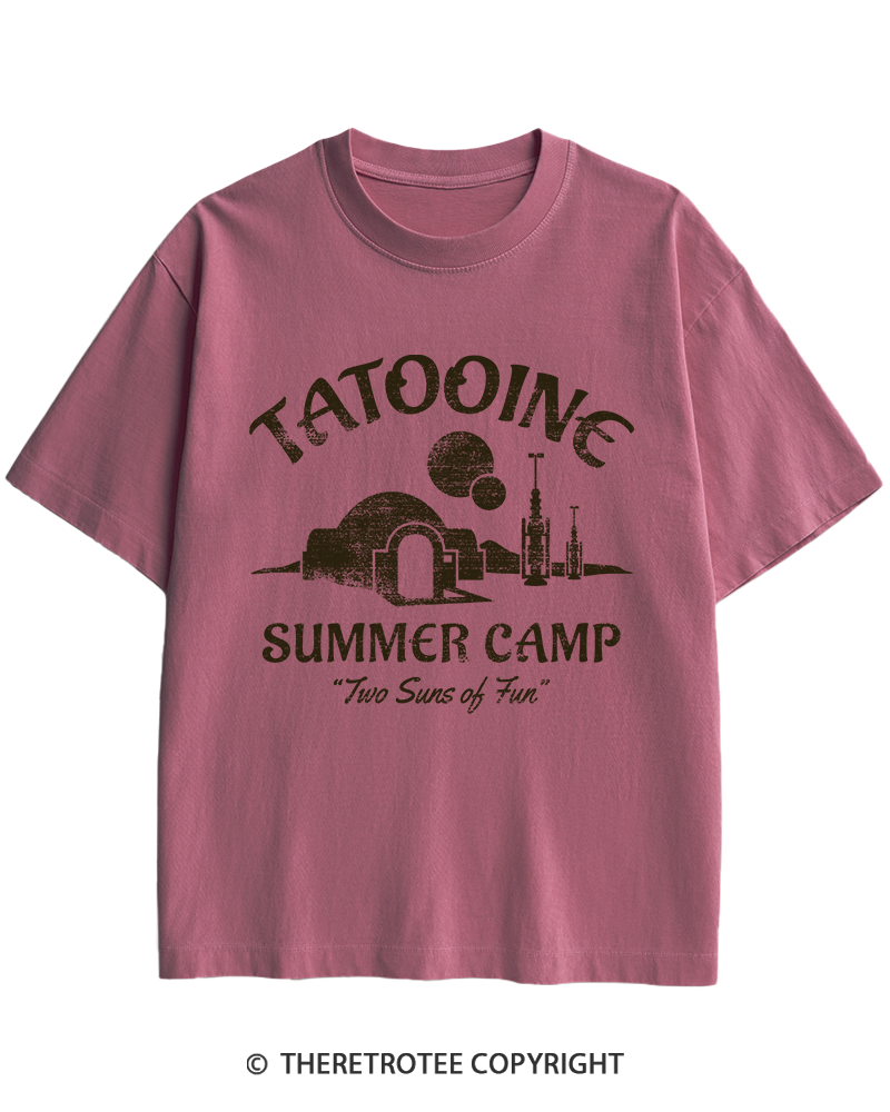 TheRetroTee Two Suns of Fun 1970s Heavy Cotton T-Shirt