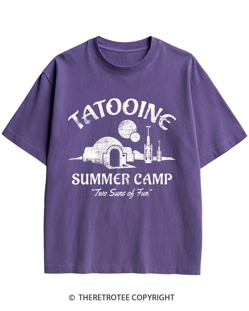 TheRetroTee Two Suns of Fun 1970s Heavy Cotton T-Shirt