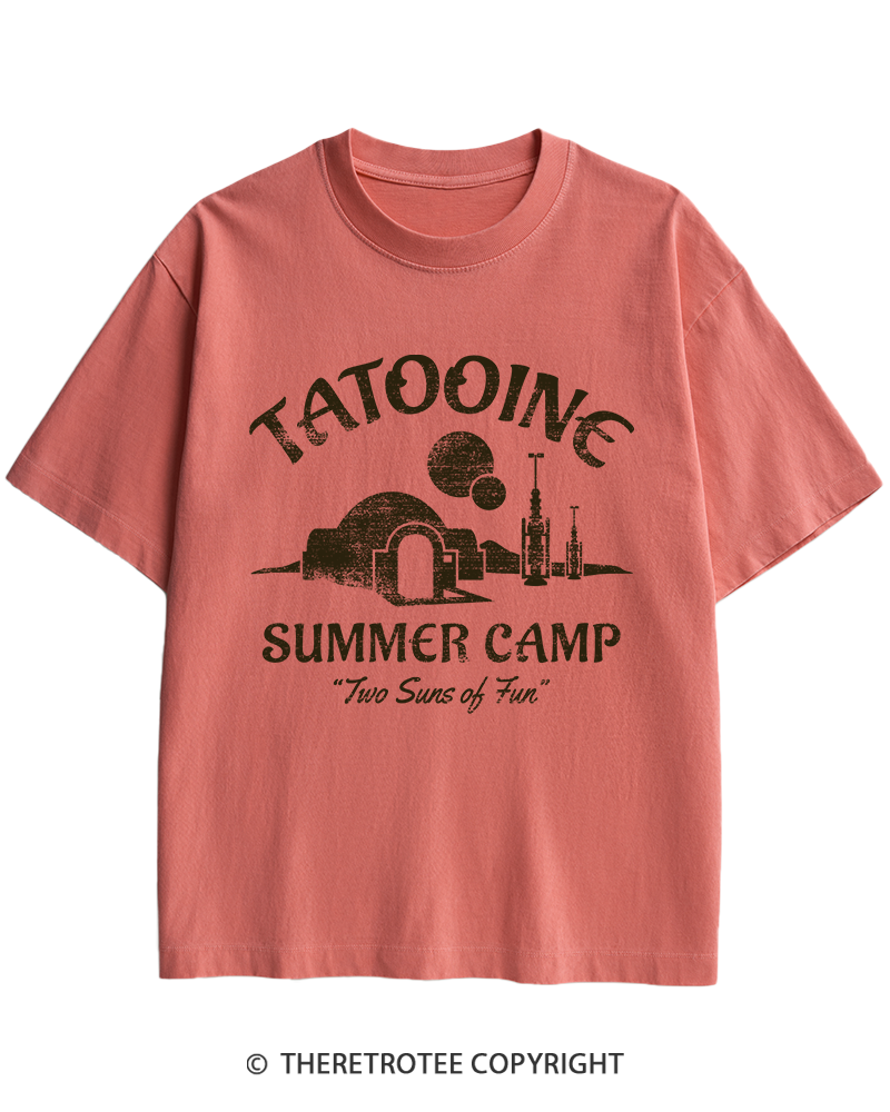TheRetroTee Two Suns of Fun 1970s Heavy Cotton T-Shirt