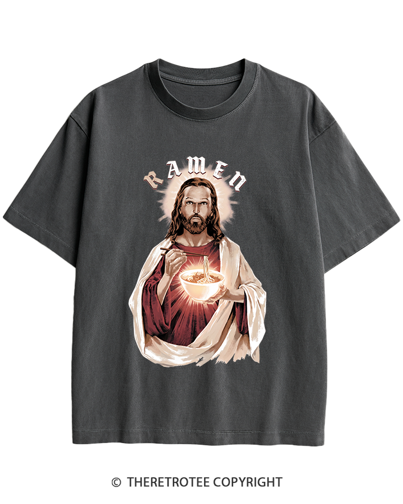 TheRetroTee R-Amen Vintage Graphic Heavy Cotton T-Shirt