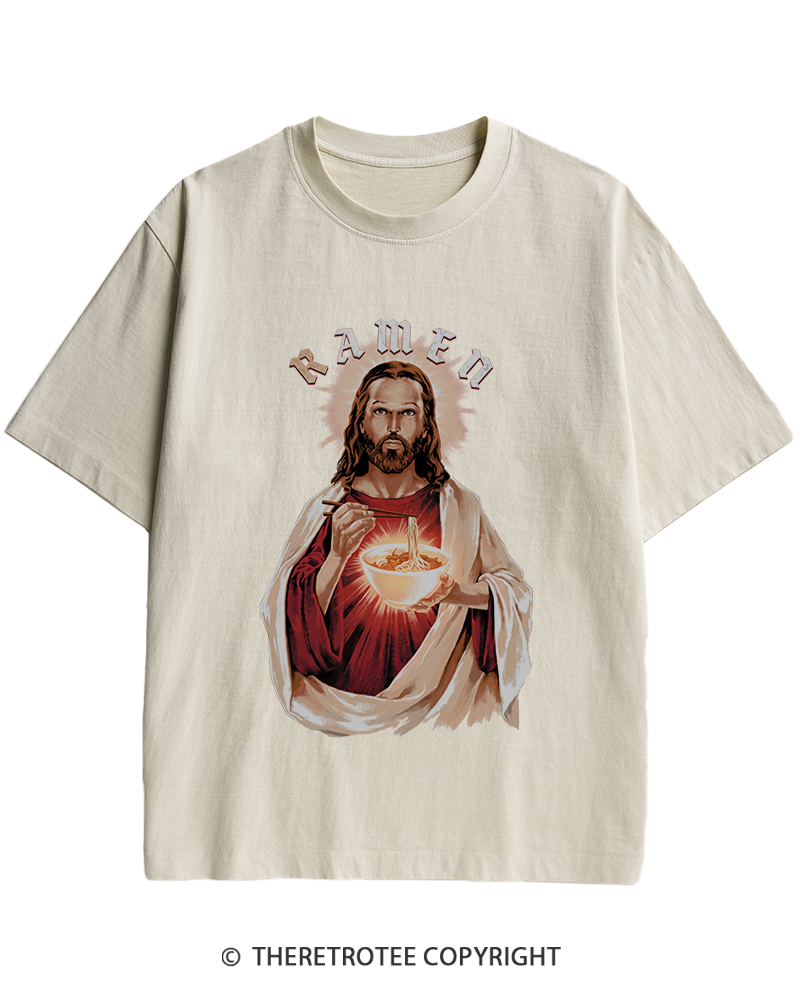 TheRetroTee R-Amen Vintage Graphic Heavy Cotton T-Shirt