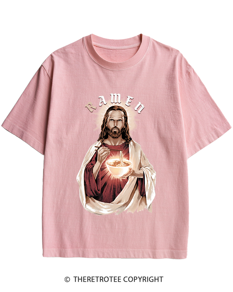 TheRetroTee R-Amen Vintage Graphic Heavy Cotton T-Shirt