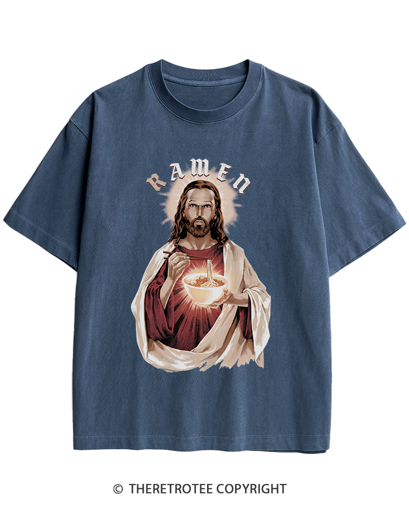 TheRetroTee R-Amen Vintage Graphic Heavy Cotton T-Shirt