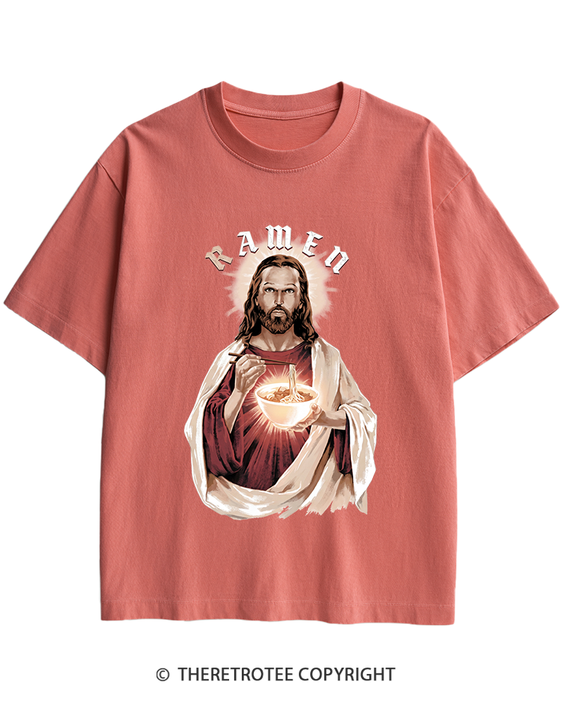 TheRetroTee R-Amen Vintage Graphic Heavy Cotton T-Shirt