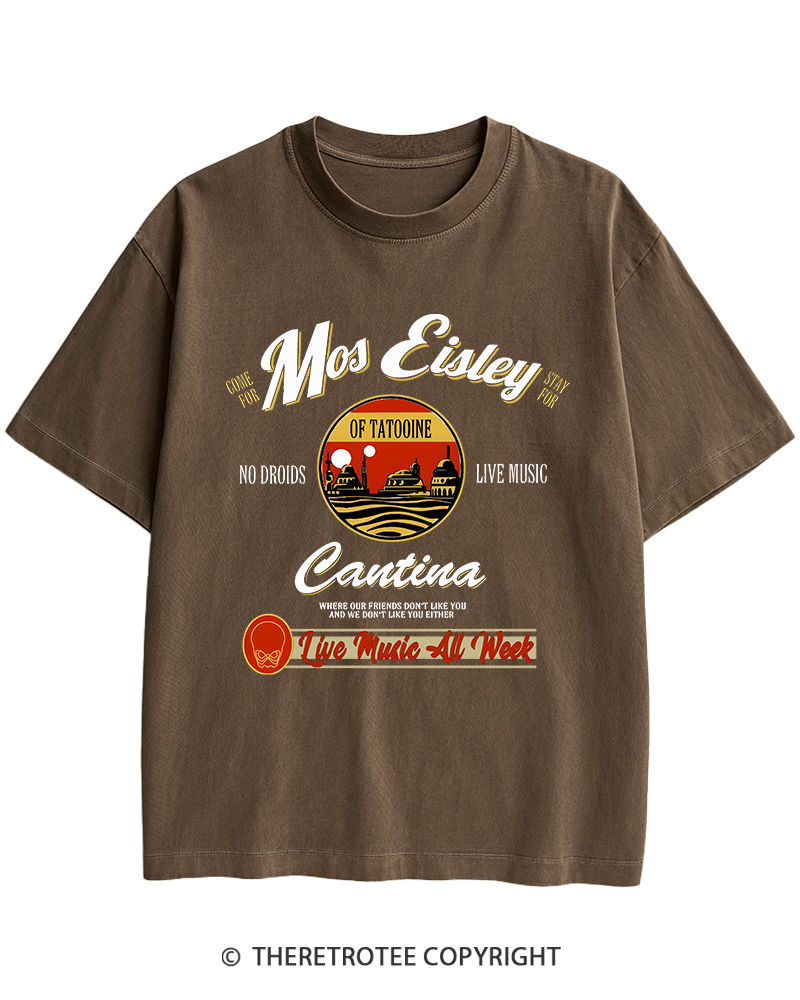 TheRetroTee Live Music All Week 1980s Heavy Cotton T-Shirt
