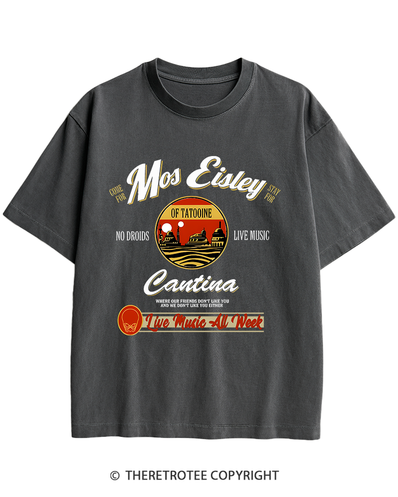TheRetroTee Live Music All Week 1980s Heavy Cotton T-Shirt