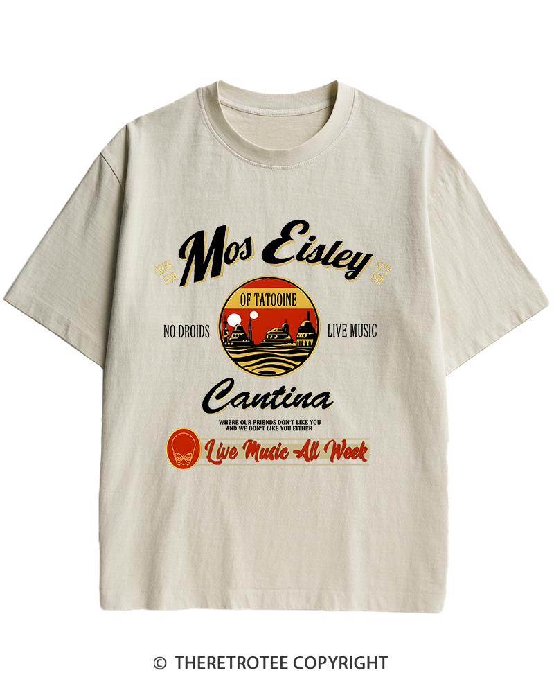 TheRetroTee Live Music All Week 1980s Heavy Cotton T-Shirt