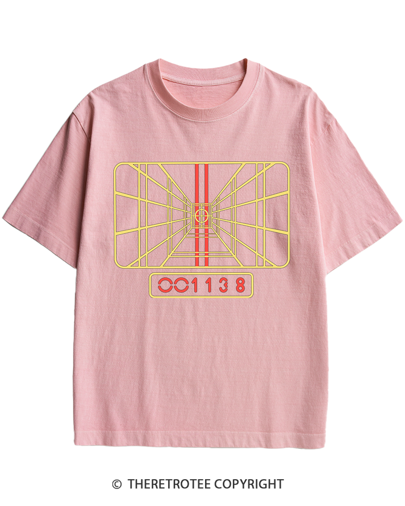TheRetroTee Stay On Target 1980s Heavy Cotton T-Shirt