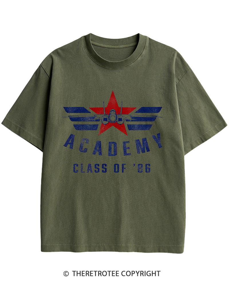TheRetroTee Academy '86 1980s Heavy Cotton T-Shirt