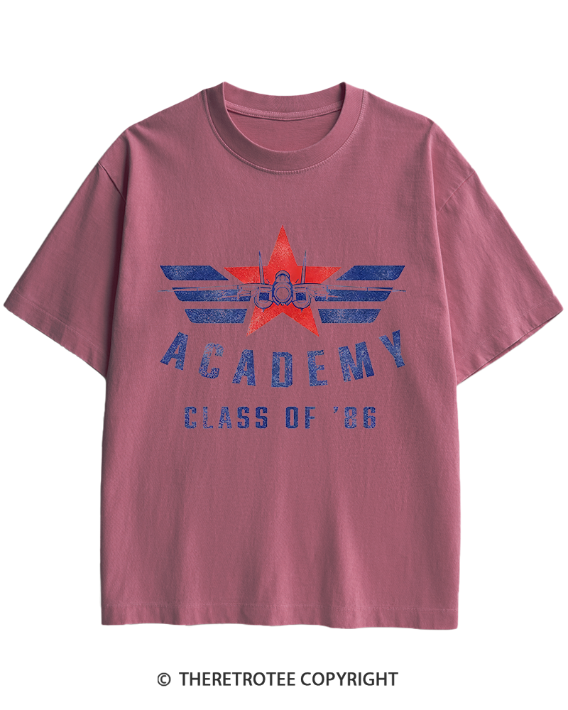 TheRetroTee Academy '86 1980s Heavy Cotton T-Shirt