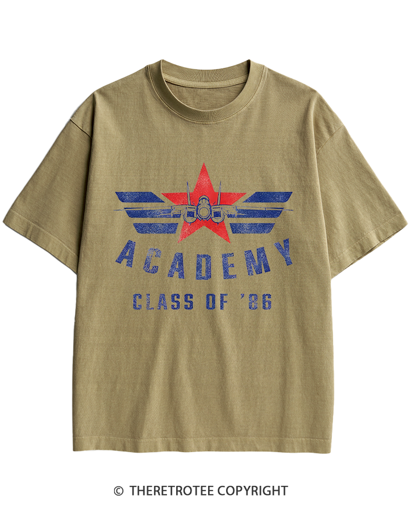 TheRetroTee Academy '86 1980s Heavy Cotton T-Shirt