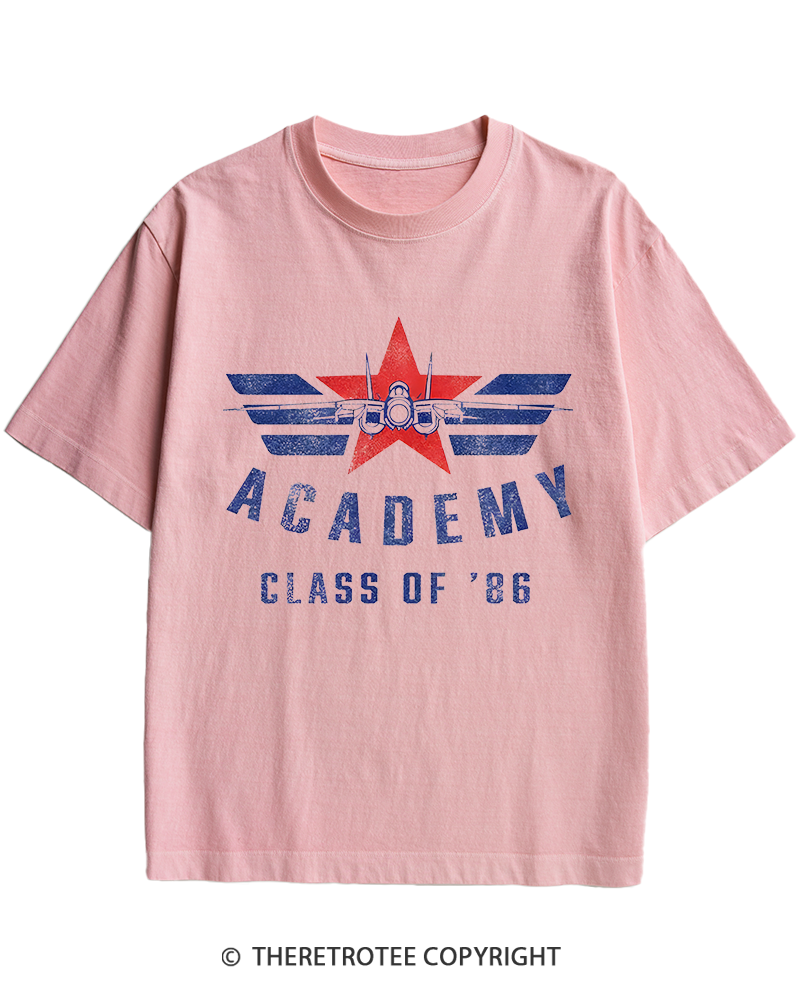 TheRetroTee Academy '86 1980s Heavy Cotton T-Shirt