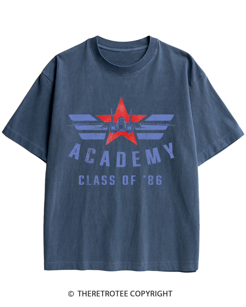 TheRetroTee Academy '86 1980s Heavy Cotton T-Shirt