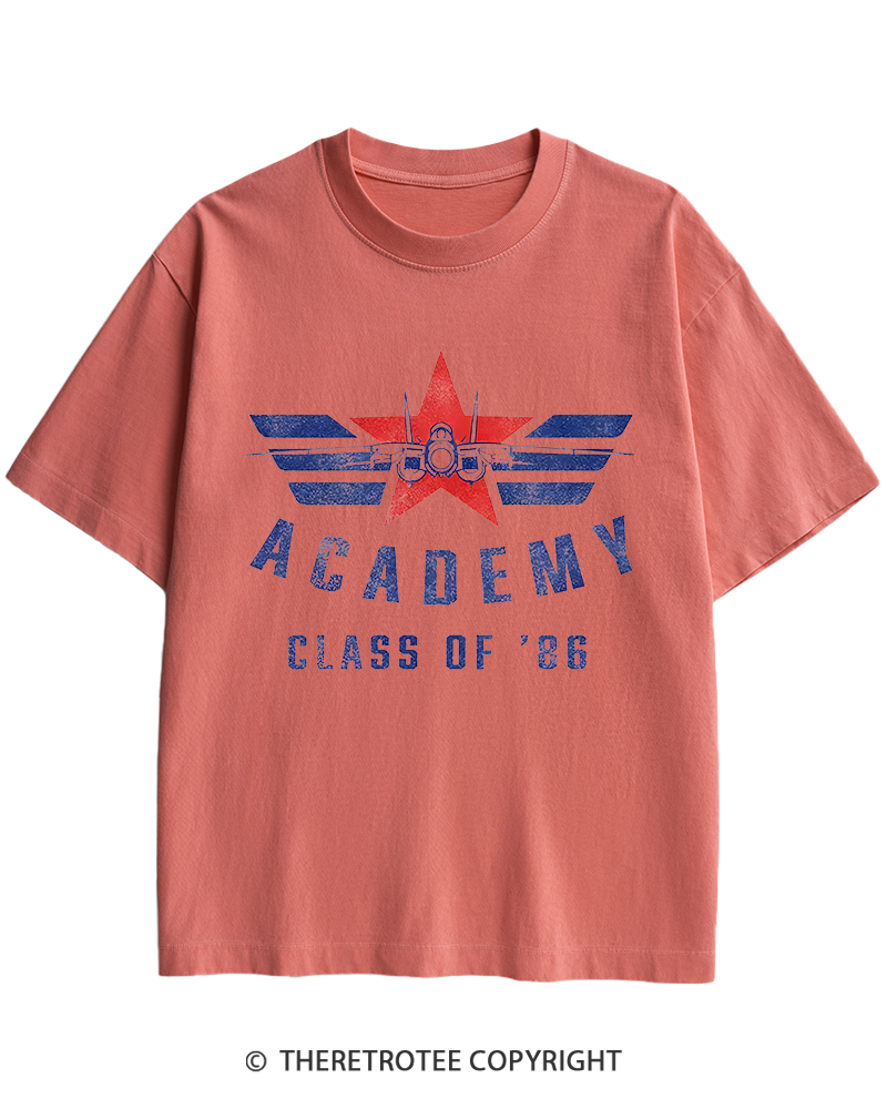 TheRetroTee Academy '86 1980s Heavy Cotton T-Shirt