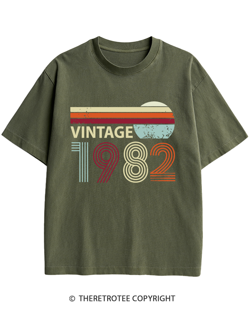 TheRetroTee 1982 Vintage Heavy Cotton T-Shirt