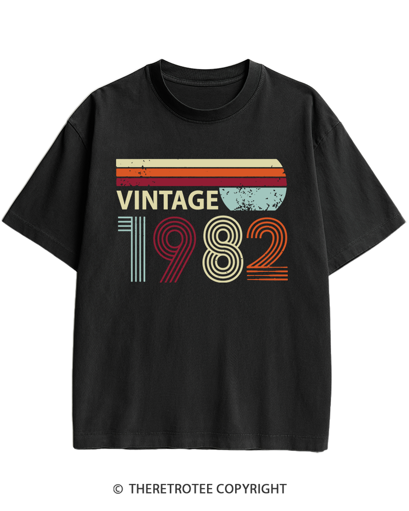 TheRetroTee 1982 Vintage Heavy Cotton T-Shirt