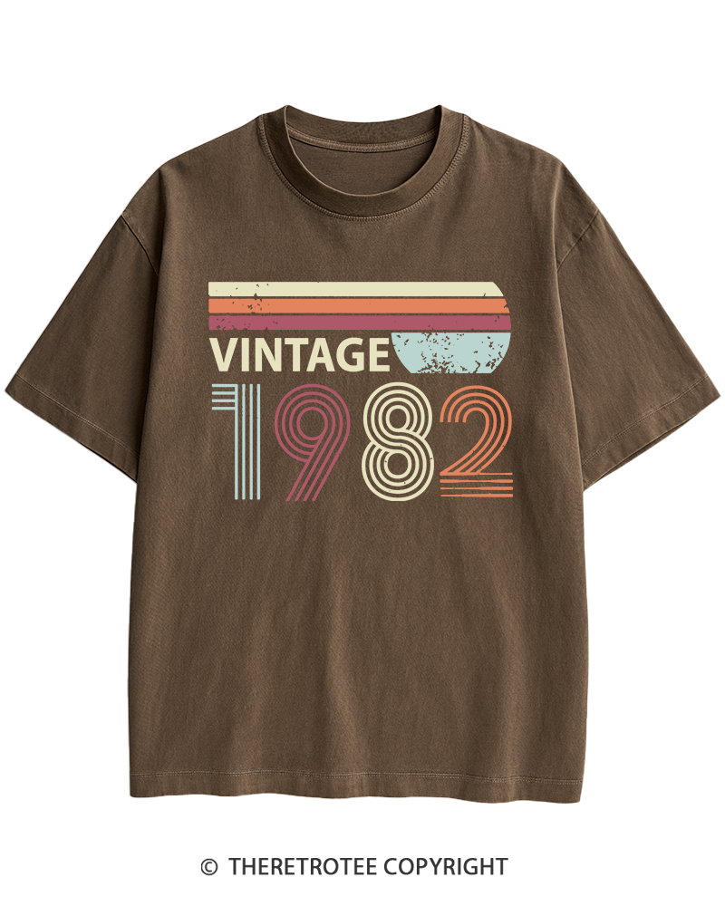 TheRetroTee 1982 Vintage Heavy Cotton T-Shirt