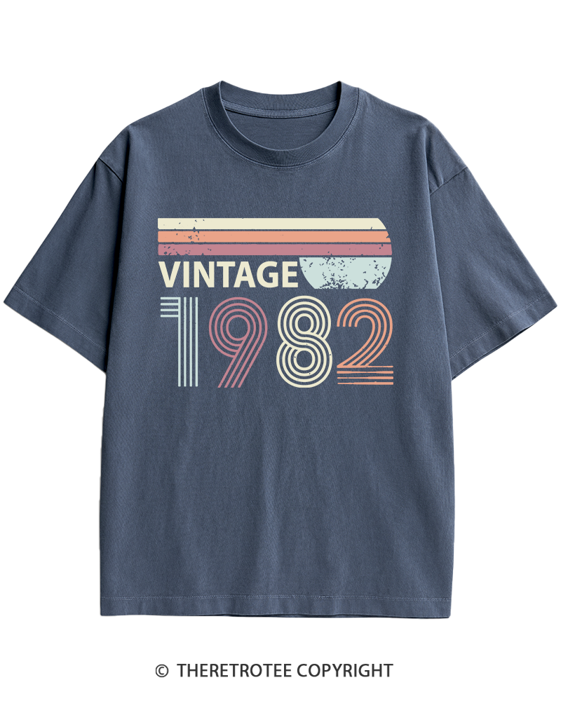 TheRetroTee 1982 Vintage Heavy Cotton T-Shirt