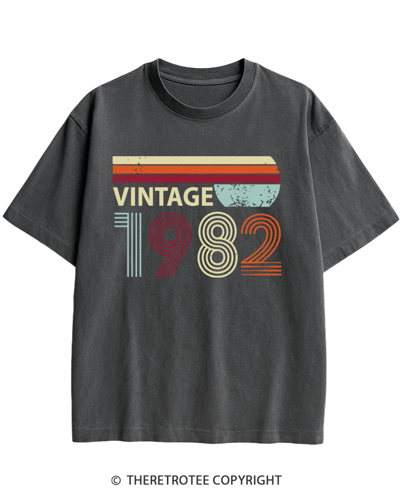 TheRetroTee 1982 Vintage Heavy Cotton T-Shirt