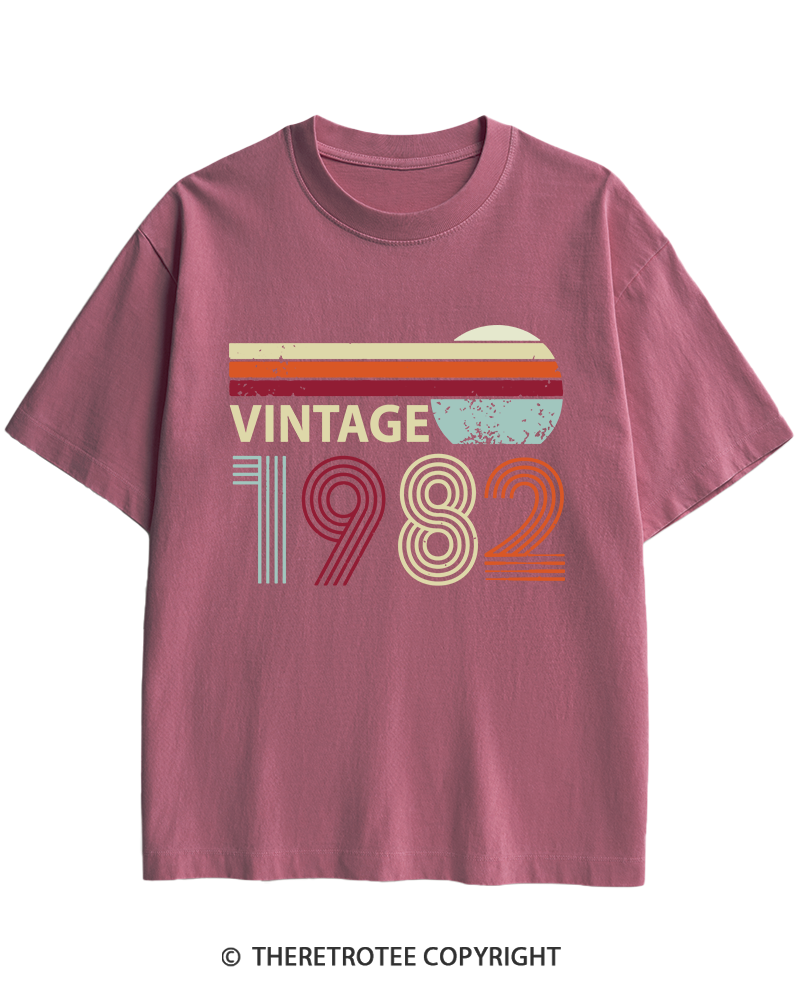 TheRetroTee 1982 Vintage Heavy Cotton T-Shirt