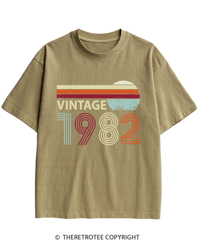 TheRetroTee 1982 Vintage Heavy Cotton T-Shirt