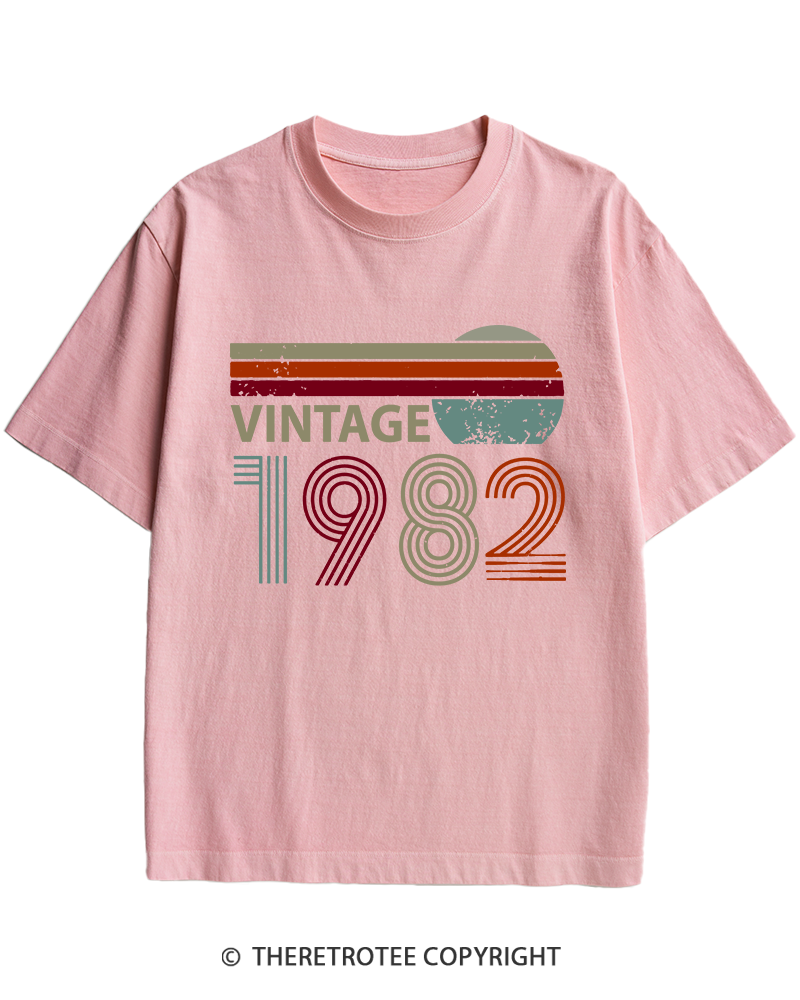 TheRetroTee 1982 Vintage Heavy Cotton T-Shirt
